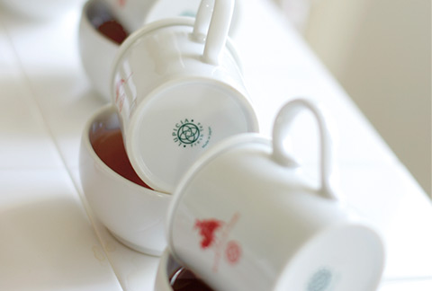 豊富なお茶をテイスティング